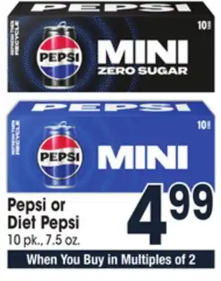 Jewel-Osco Pepsi or diet pepsi offer