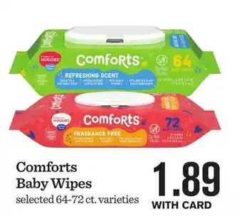 Mariano's Comforts baby wipes offer