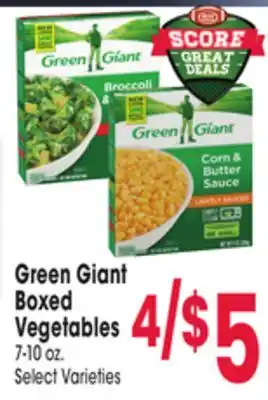 Jewel-Osco Green giant boxed vegetables offer