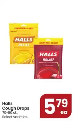 Jewel-Osco Halls cough drops offer