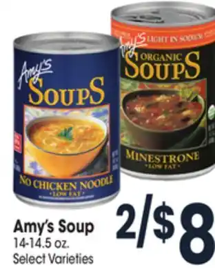 Jewel-Osco Amy's soup offer