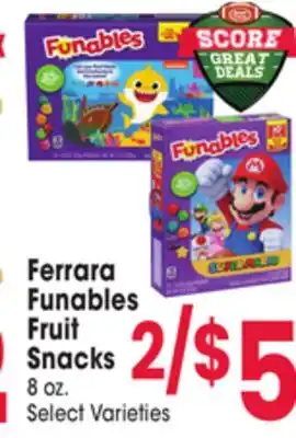 Jewel-Osco Ferrara funables fruit snacks offer