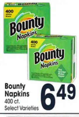 Jewel-Osco Bounty napkins offer