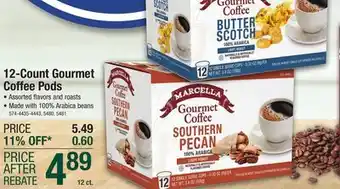 Menards Marcella gourmet coffee original blend medium roast coffee pods - 12 count offer