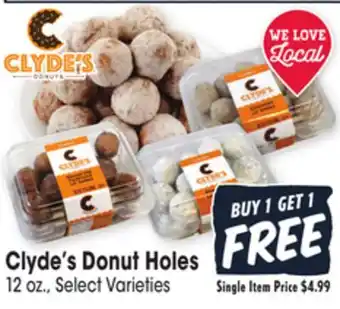 Jewel-Osco Clyde's donut holes offer