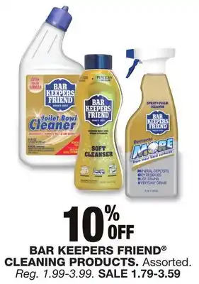 Blain's Farm & Fleet Bar keepers friend cleaning products offer