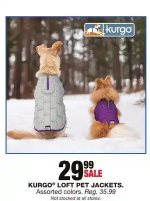 Blain's Farm & Fleet Kurgo loft pet jackets offer