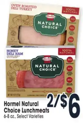 Jewel-Osco Hormel natural choice lunchmeats offer