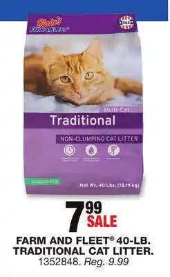 Blain's Farm & Fleet Farm and fleet 40-lb. traditional cat litter offer