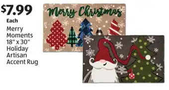 Aldi Merry Moments 18" x 30" Holiday Artisan Accent Rug offer