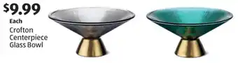 Aldi Crofton Centerpiece Glass Bowl offer