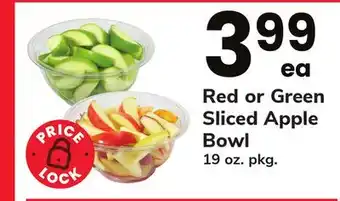ACME Red or green sliced apple bowl offer