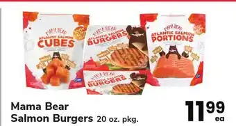 ACME Mama bear salmon burgers offer