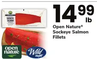 ACME Open nature sockeye salmon fillets offer