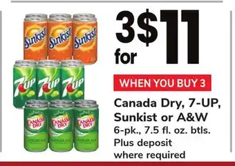 ACME Canada dry, 7-up, sunkist or a & w offer