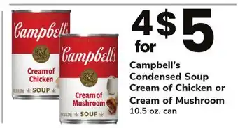 ACME Campbell's condensed soup cream of chicken or cream of mushroom offer