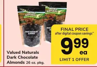 ACME Valued naturals dark chocolate almonds offer