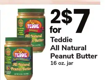 ACME Teddie all natural peanut butter offer