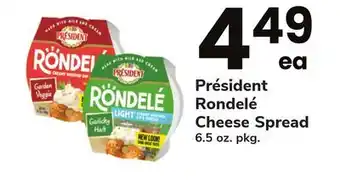 ACME Président rondelé cheese spread offer
