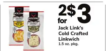ACME Jack link's cold crafted linkwich offer