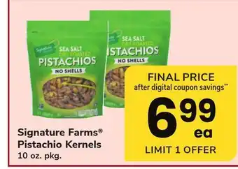 ACME Signature farms pistachio kernels offer