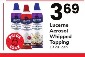 ACME Lucerne aerosol whipped topping offer