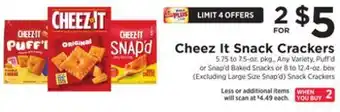 ShopRite Snack crackers offer