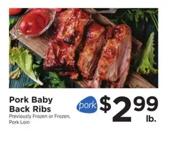 ShopRite Pork baby back ribs offer