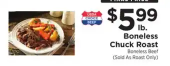 ShopRite Boneless chuck roast offer