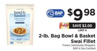ShopRite 2-lb. bag swai fillet offer