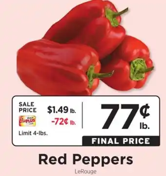 ShopRite Red peppers offer