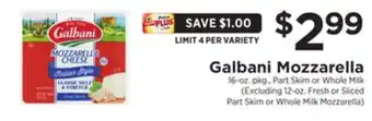 ShopRite Mozzarella offer