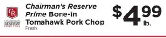 ShopRite Prime bone-in tomahawk pork chop offer