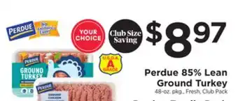 ShopRite 85% lean ground turkey offer