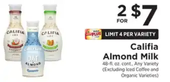 ShopRite Almond milk offer