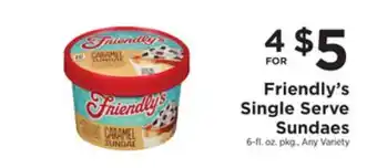 ShopRite Single serve sundaes offer