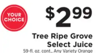 ShopRite Grove select juice offer