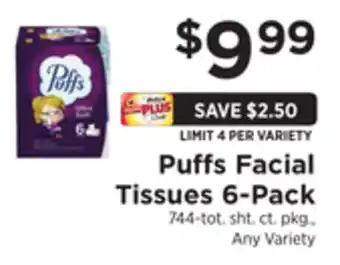 ShopRite Facial tissues 6-pack offer