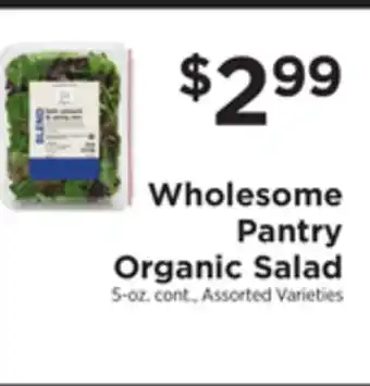 ShopRite Organic salad offer