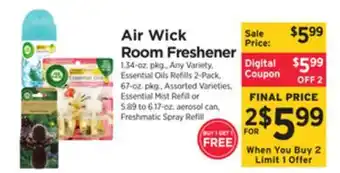 ShopRite Room freshener offer