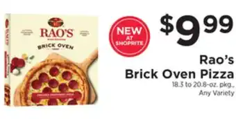 ShopRite Brick oven pizza offer