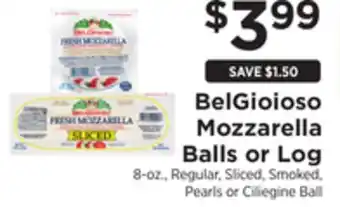 ShopRite Mozzarella balls or log offer