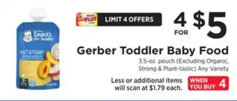 ShopRite Toddler baby food offer