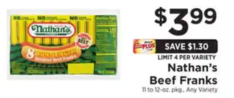ShopRite Beef franks offer