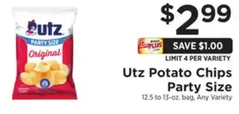 ShopRite Potato chips party size offer