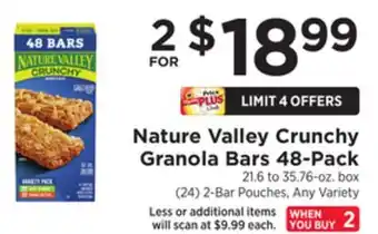 ShopRite Crunchy granola bars 48-pack offer
