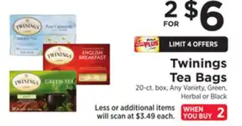 ShopRite Tea bags offer