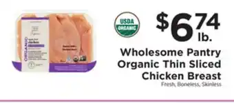 ShopRite Organic thin sliced chicken breast offer