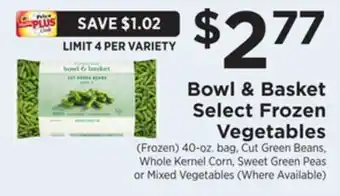 ShopRite Select frozen vegetables offer