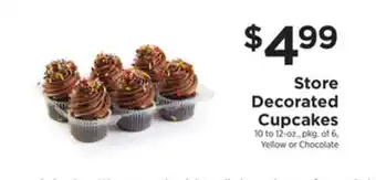 ShopRite Store decorated cupcakes offer